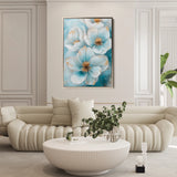 Floral 1413 Canvas Art 60 x 40 cm / Black