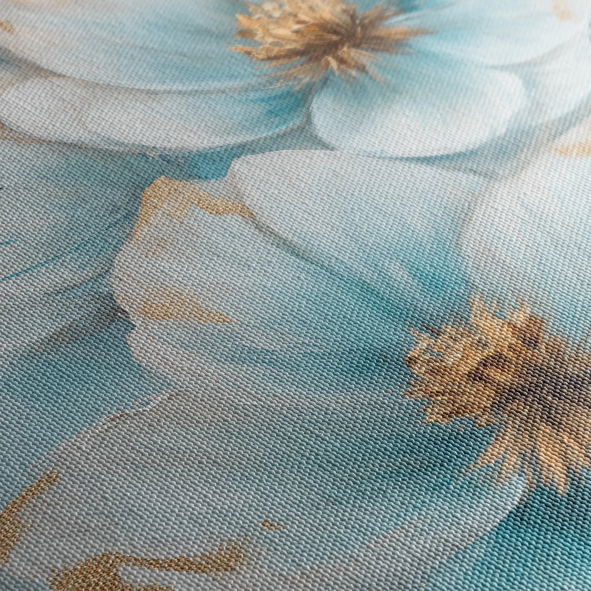 Floral 1413 Canvas Art 60 x 40 cm / Black