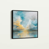 Abstract 1414 Canvas Art 60 x 60 cm / Black