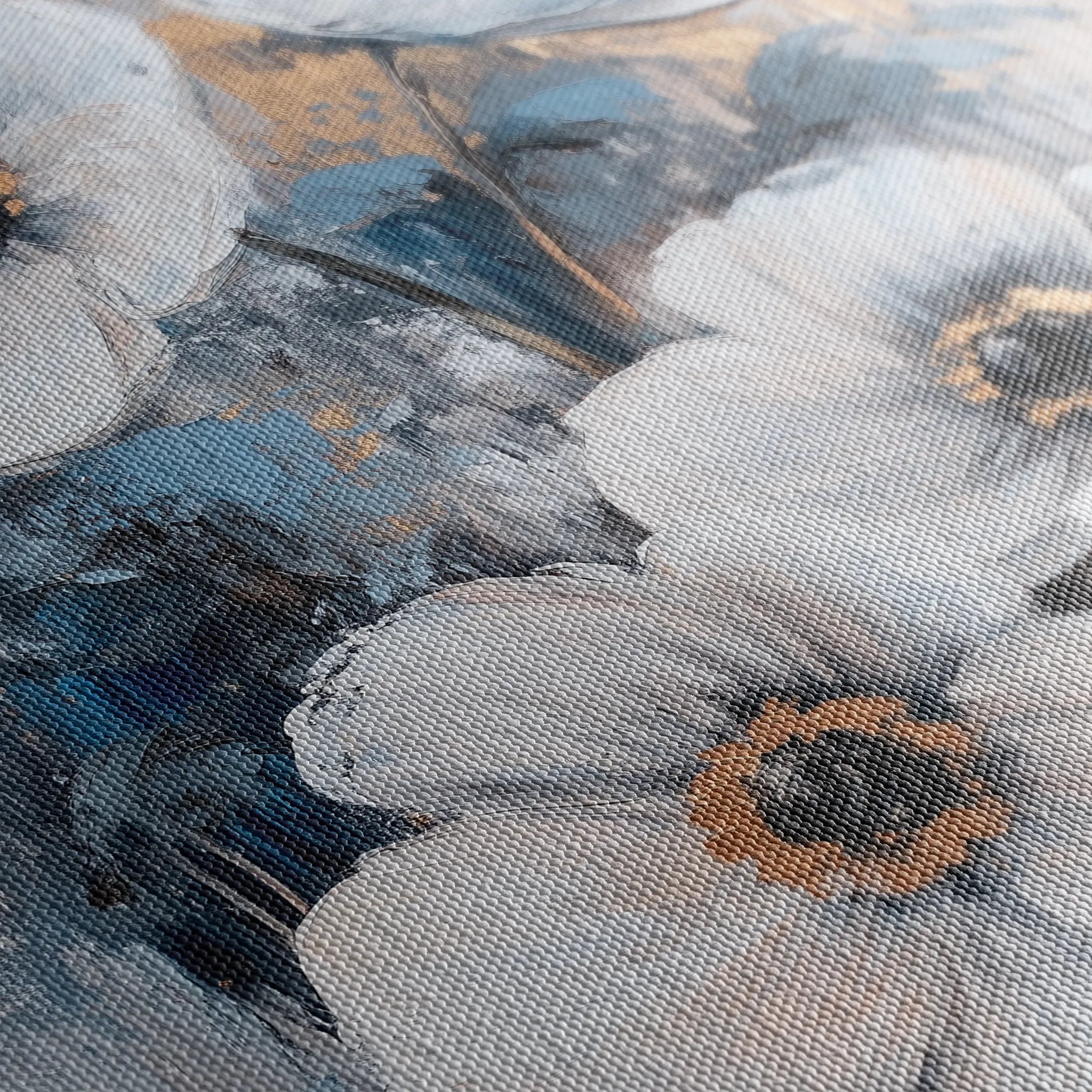 Floral 1414 Canvas Art 60 x 40 cm / Black