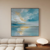 Abstract 1415 Canvas Art 60 x 60 cm / Black
