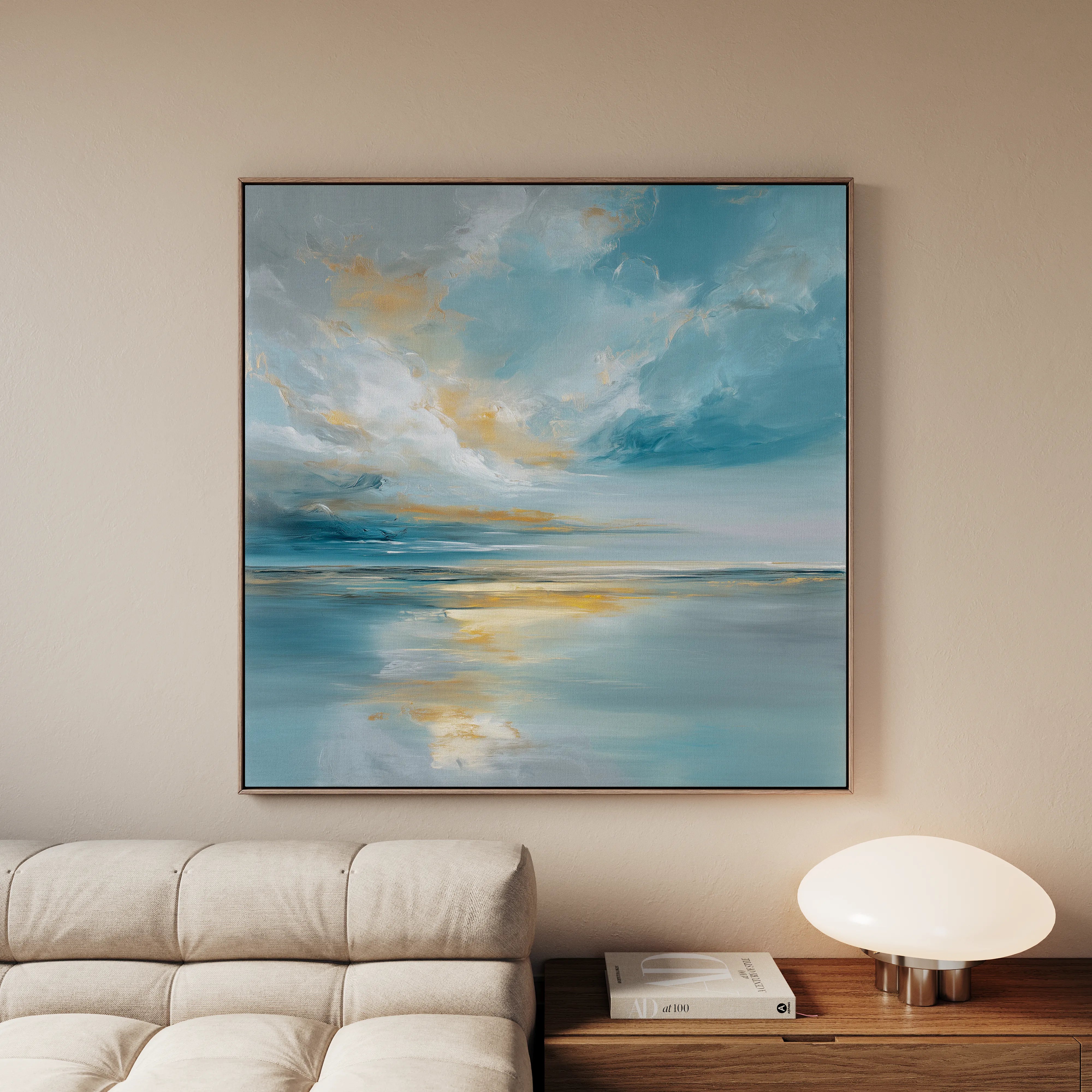 Abstract 1415 Canvas Art 60 x 60 cm / Black