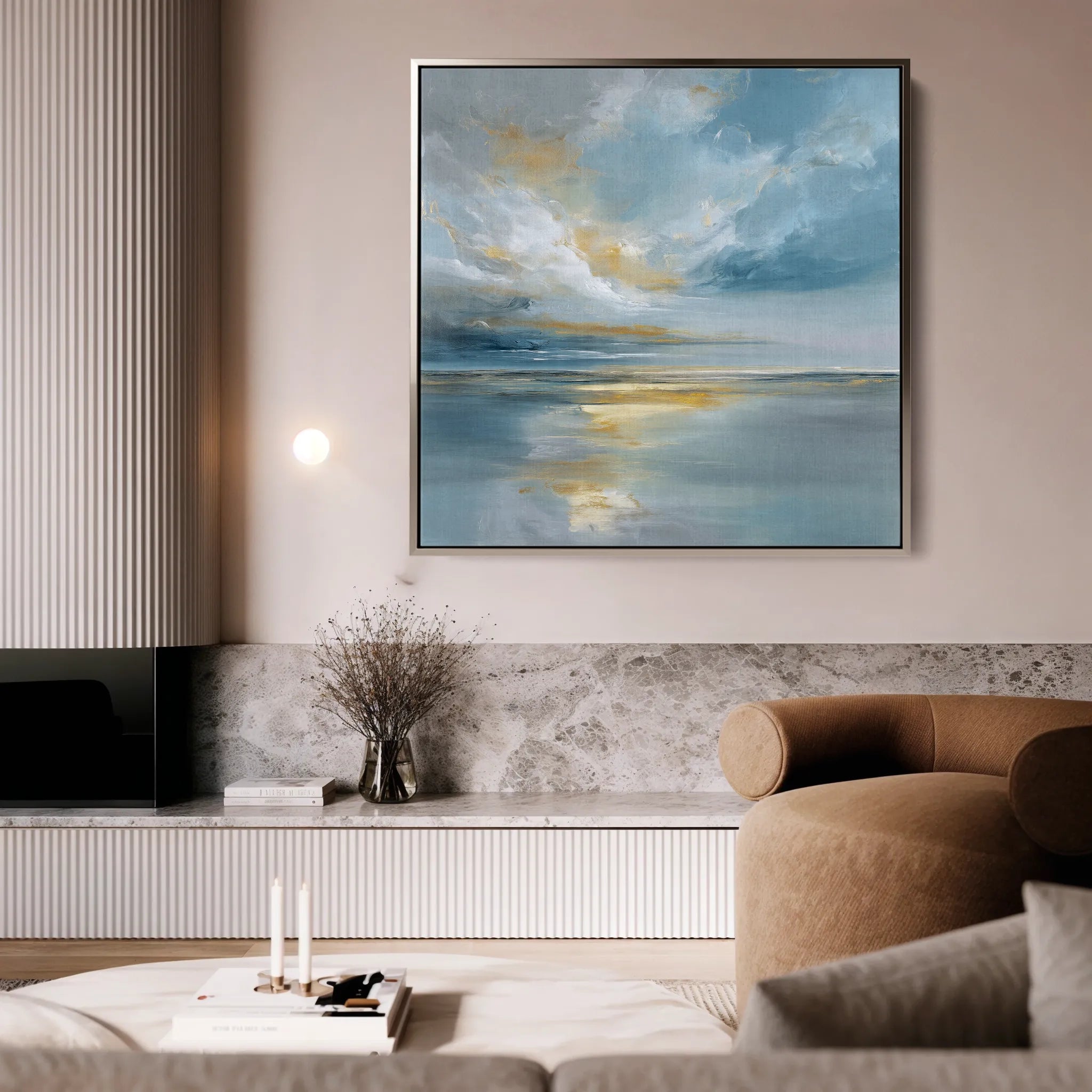 Abstract 1415 Canvas Art 60 x 60 cm / Black