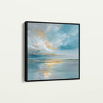 Abstract 1415 Canvas Art 60 x 60 cm / Black