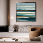 Abstract 1416 Canvas Art 60 x 60 cm / Black