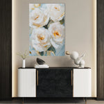 Floral 1416 Canvas Art 60 x 40 cm / Black