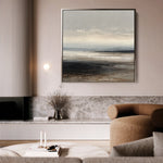 Abstract 1417 Canvas Art 60 x 60 cm / Black