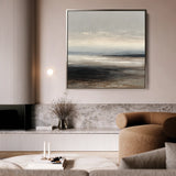 Abstract 1417 Canvas Art 60 x 60 cm / Black
