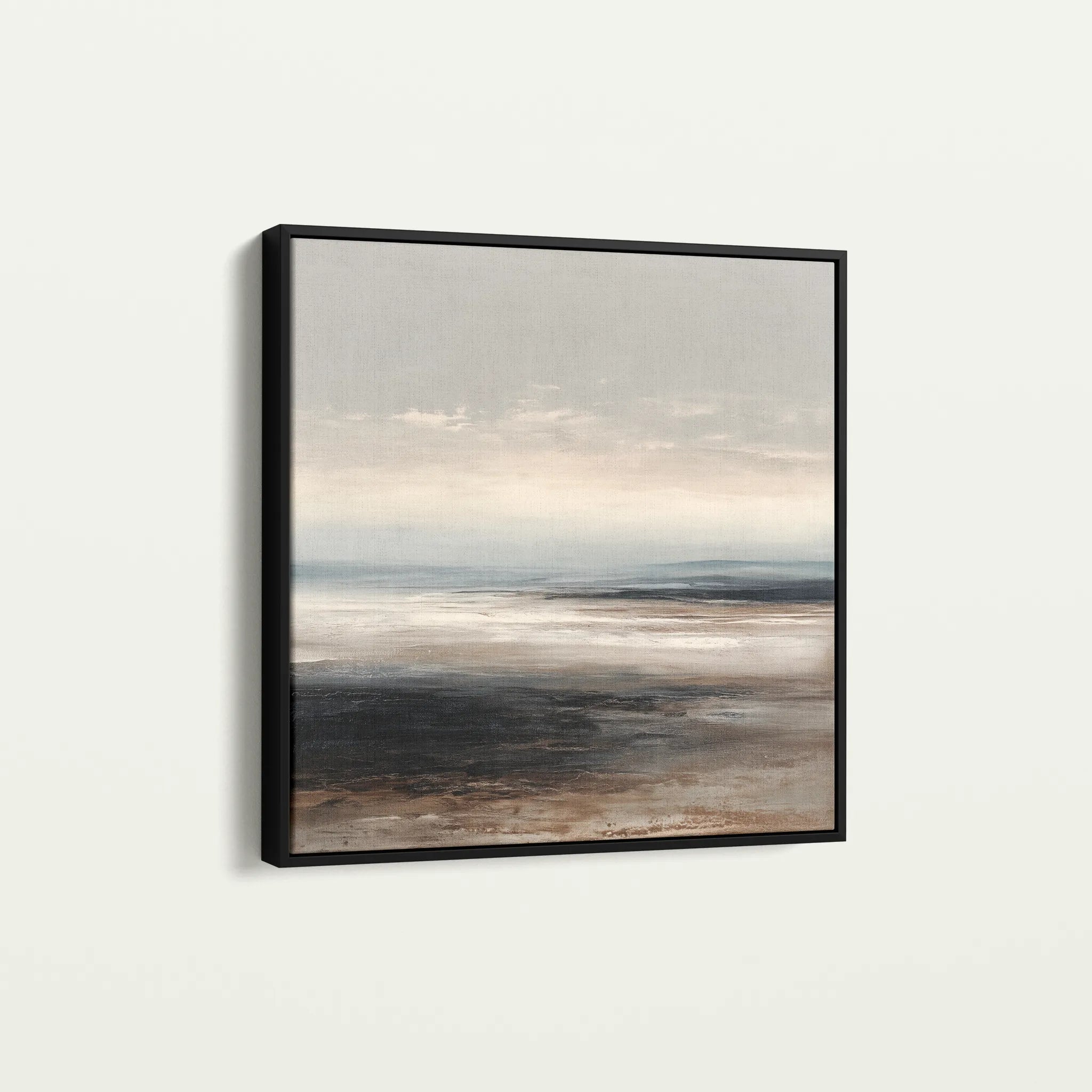 Abstract 1417 Canvas Art 60 x 60 cm / Black