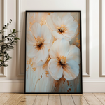 Floral 1417 Canvas Art 60 x 40 cm / Black