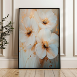 Floral 1417 Canvas Art 60 x 40 cm / Black