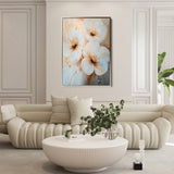 Floral 1417 Canvas Art 60 x 40 cm / Black