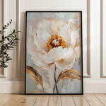 Floral 1418 Canvas Art 60 x 40 cm / Black