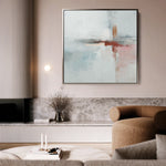 Abstract 1419 Canvas Art 60 x 60 cm / Black