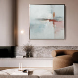 Abstract 1419 Canvas Art 60 x 60 cm / Black