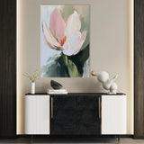 Floral 1419 Canvas Art 60 x 40 cm / Black