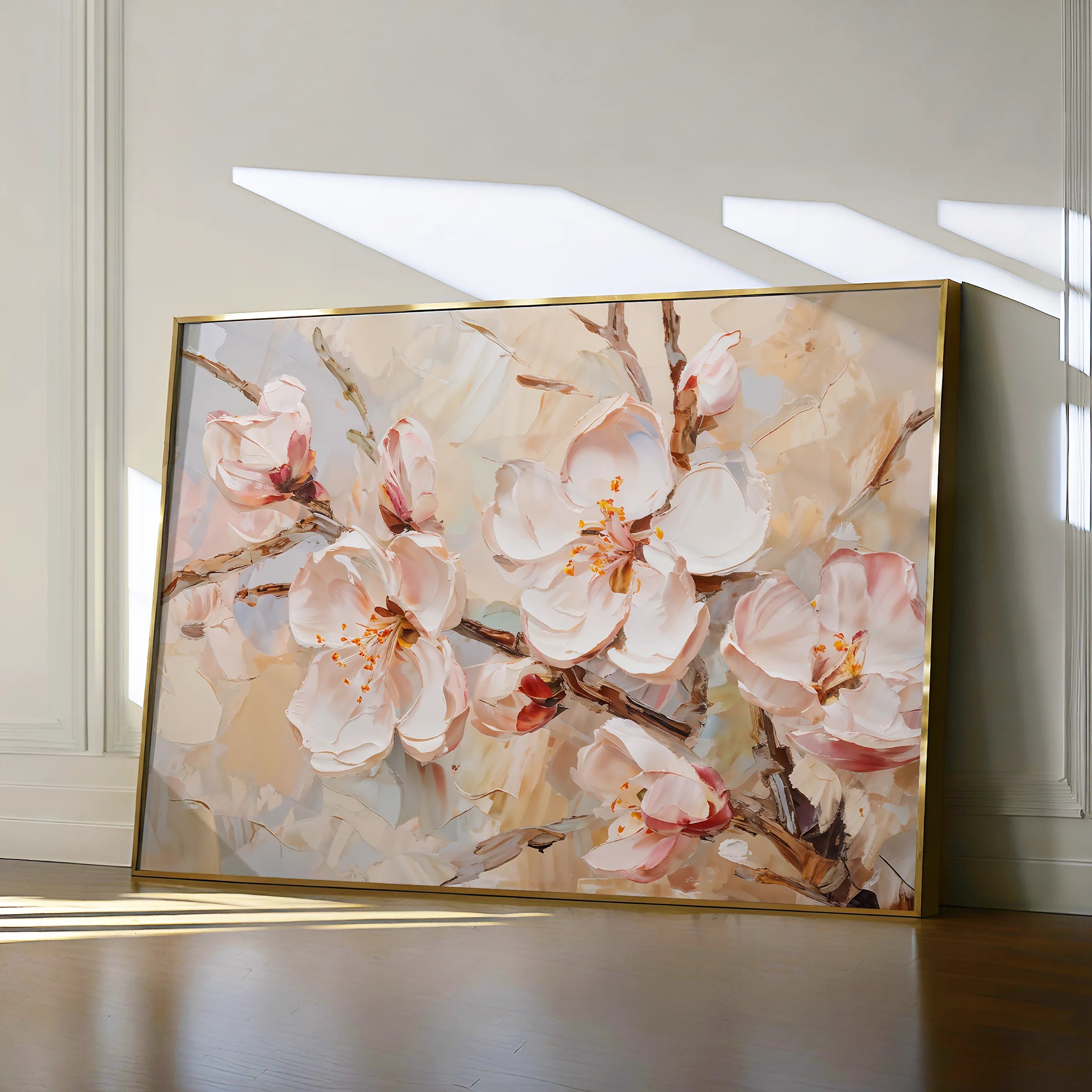 Floral 142 Canvas Art 60 x 40 cm / Black