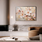 Floral 142 Canvas Art 60 x 40 cm / Black