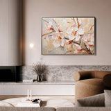 Floral 142 Canvas Art 60 x 40 cm / Black
