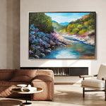 Landscape 142 Canvas Art 60 x 40 cm / Black
