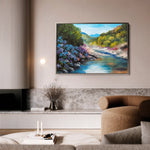 Landscape 142 Canvas Art 60 x 40 cm / Black