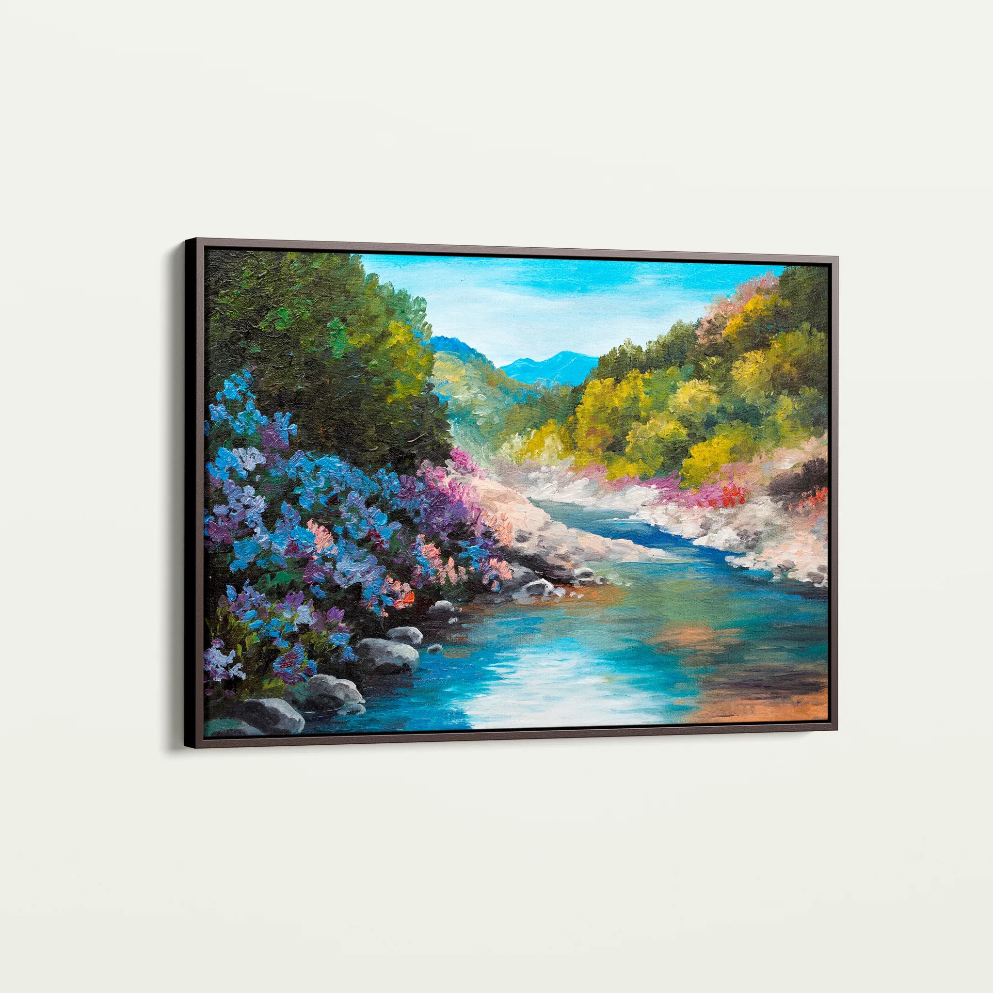 Landscape 142 Canvas Art 60 x 40 cm / Black
