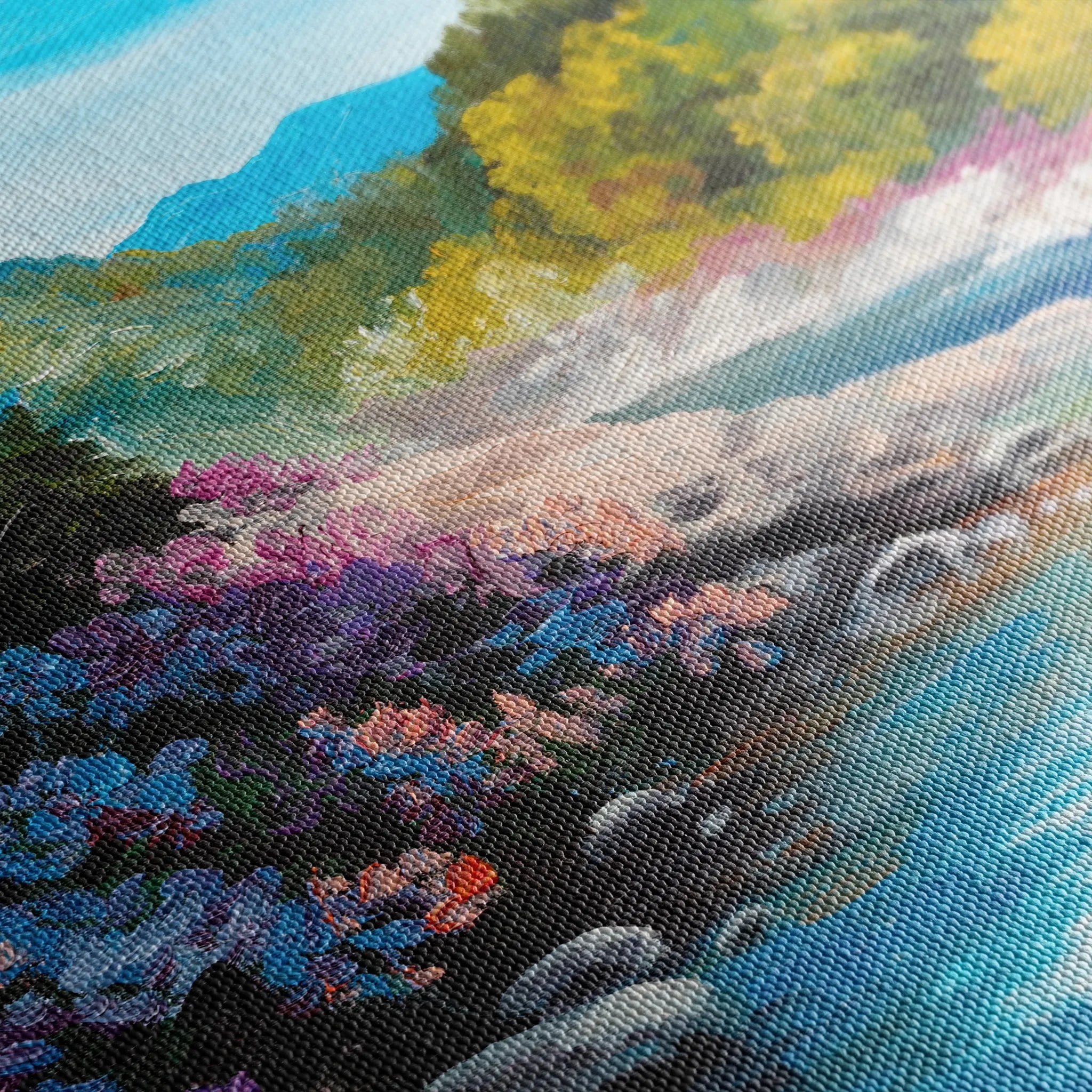 Landscape 142 Canvas Art 60 x 40 cm / Black