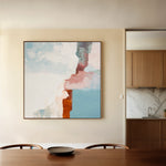 Abstract 1420 Canvas Art 60 x 60 cm / Black