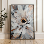 Floral 1420 Canvas Art 60 x 40 cm / Black