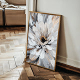 Floral 1420 Canvas Art 60 x 40 cm / Black