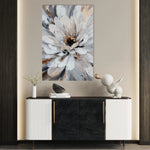 Floral 1420 Canvas Art 60 x 40 cm / Black
