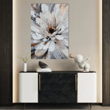 Floral 1420 Canvas Art 60 x 40 cm / Black