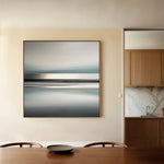 Abstract 1421 Canvas Art 60 x 60 cm / Black