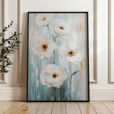 Floral 1421 Canvas Art 60 x 40 cm / Black