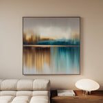 Abstract 1422 Canvas Art 60 x 60 cm / Black
