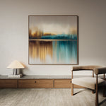 Abstract 1422 Canvas Art 60 x 60 cm / Black