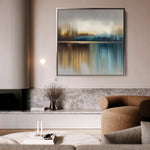 Abstract 1422 Canvas Art 60 x 60 cm / Black
