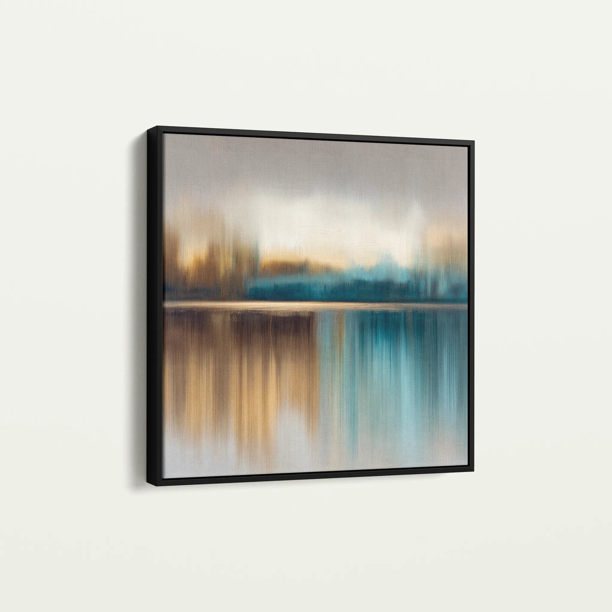 Abstract 1422 Canvas Art 60 x 60 cm / Black