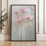 Floral 1422 Canvas Art 60 x 40 cm / Black