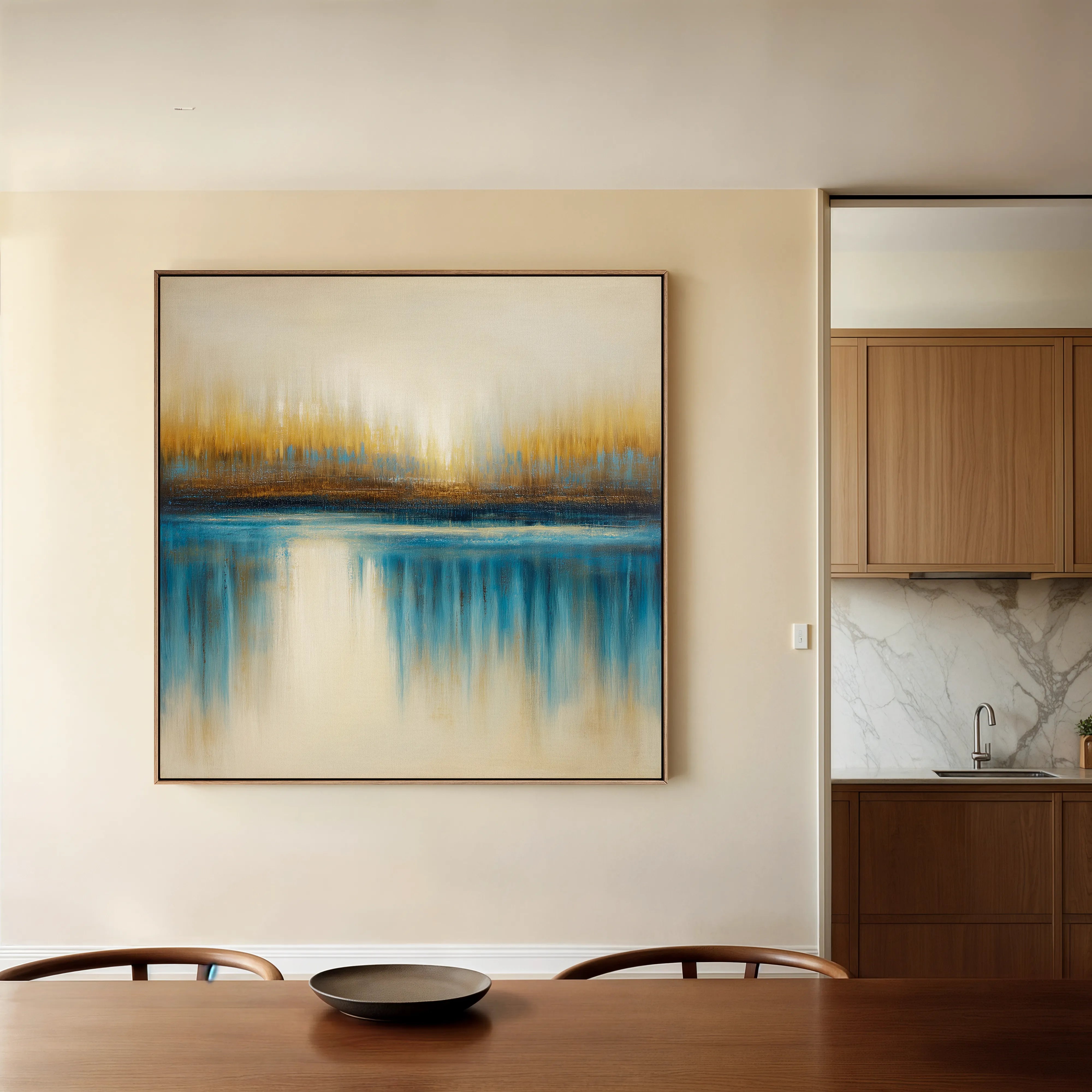 Abstract 1423 Canvas Art 60 x 60 cm / Black