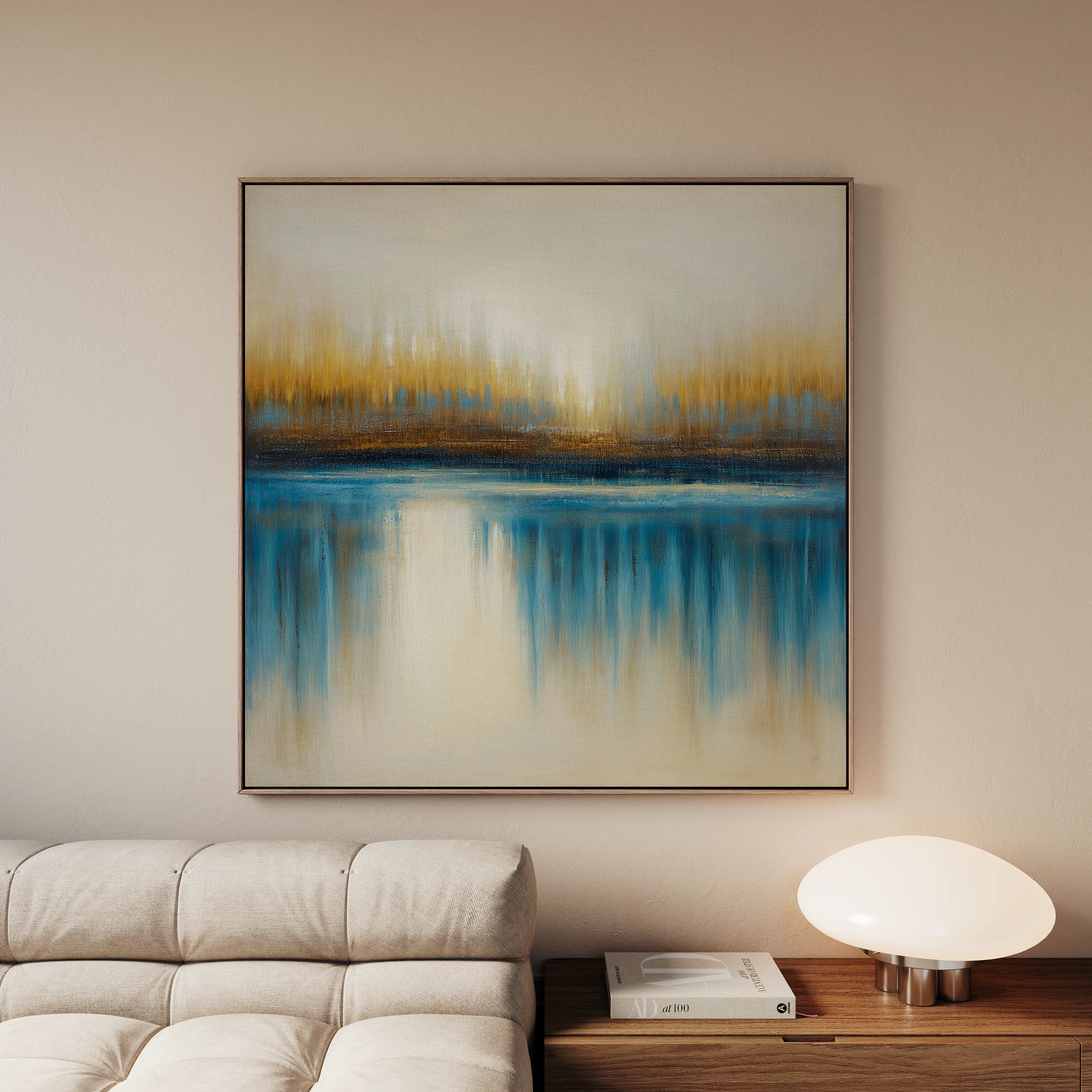 Abstract 1423 Canvas Art 60 x 60 cm / Black