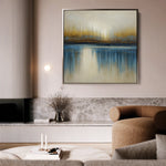 Abstract 1423 Canvas Art 60 x 60 cm / Black