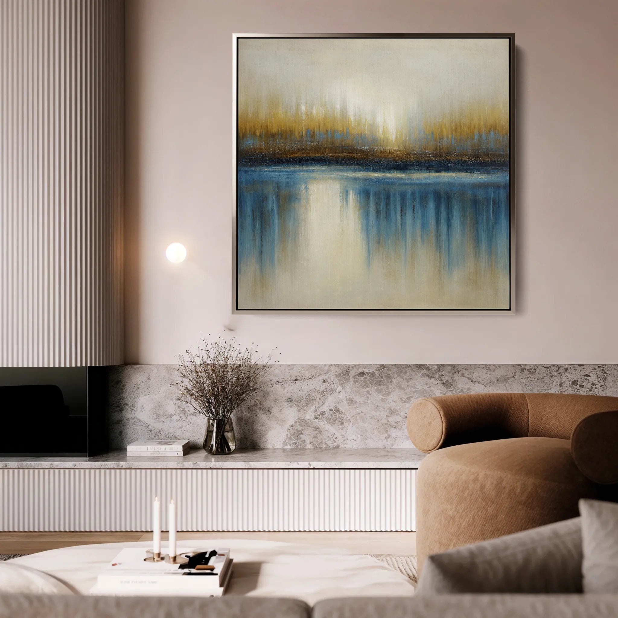 Abstract 1423 Canvas Art 60 x 60 cm / Black