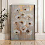 Floral 1423 Canvas Art 60 x 40 cm / Black