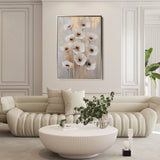 Floral 1423 Canvas Art 60 x 40 cm / Black