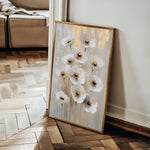 Floral 1423 Canvas Art 60 x 40 cm / Black