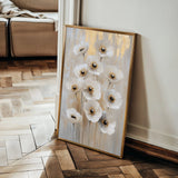 Floral 1423 Canvas Art 60 x 40 cm / Black