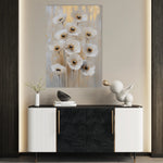 Floral 1423 Canvas Art 60 x 40 cm / Black