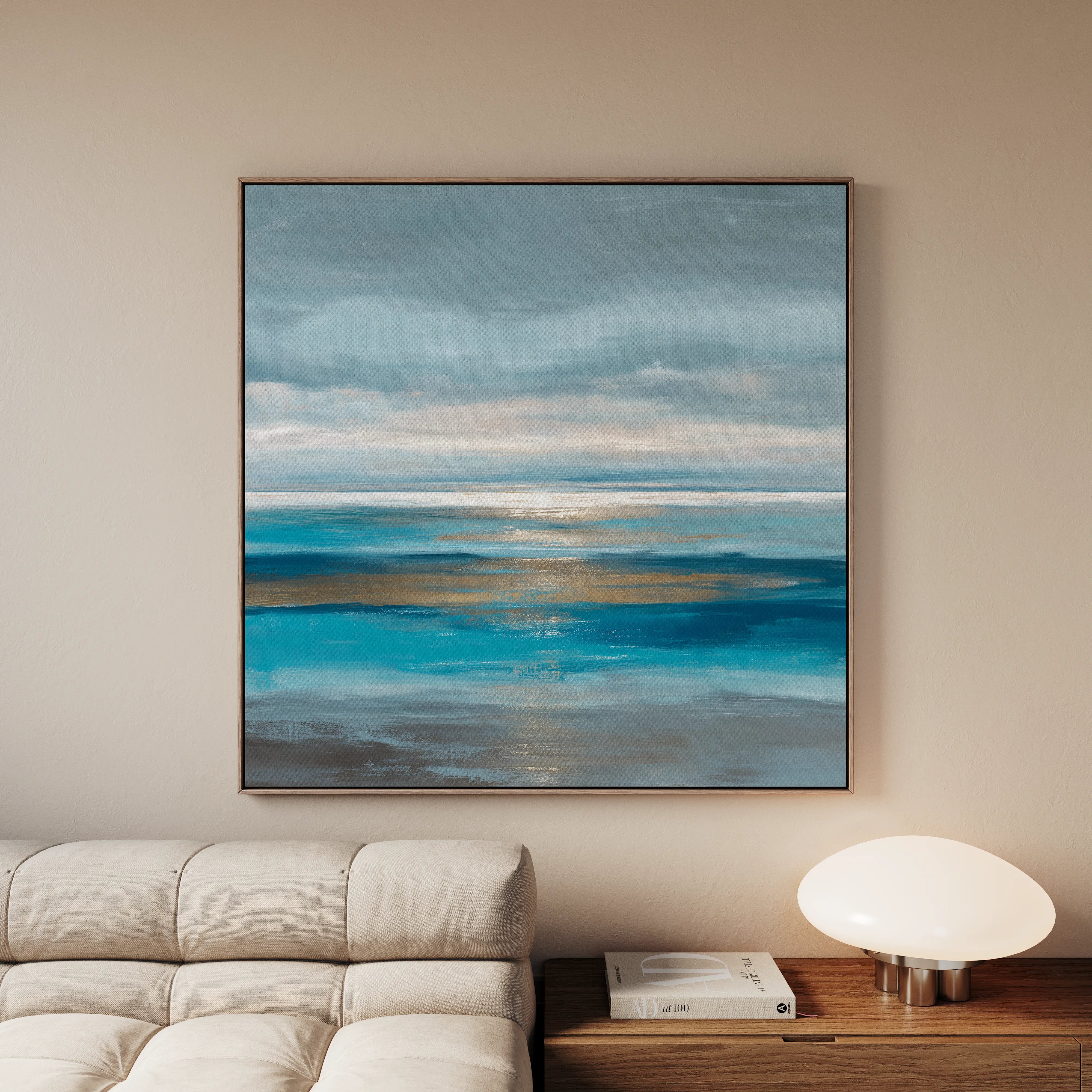 Abstract 1424 Canvas Art 60 x 60 cm / Black