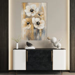 Floral 1424 Canvas Art 60 x 40 cm / Black